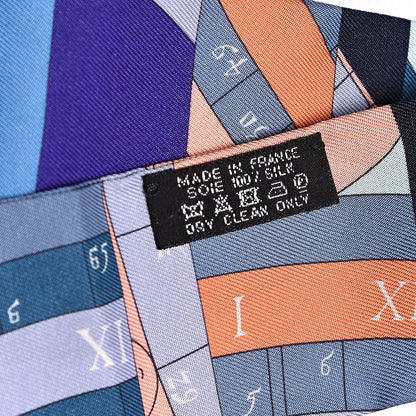 Hermes Silk Astrologie Nouvelle Twilly Ultraviolet Bleu Corail 5 of 5