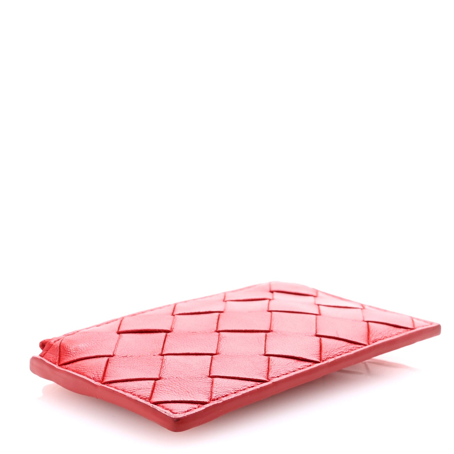 Nappa Intrecciato Key Case Red