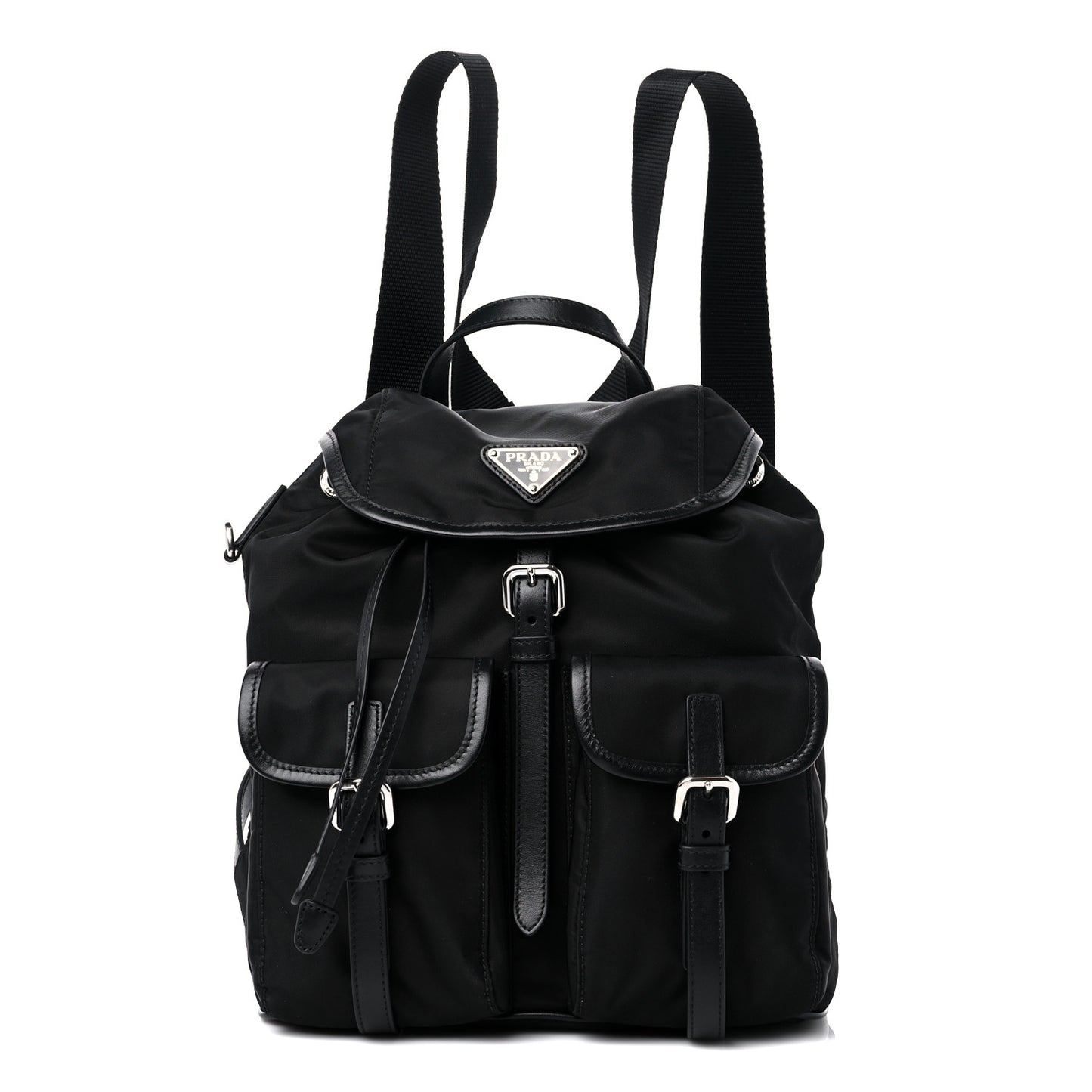 Tessuto Nylon Vela Small Backpack Black