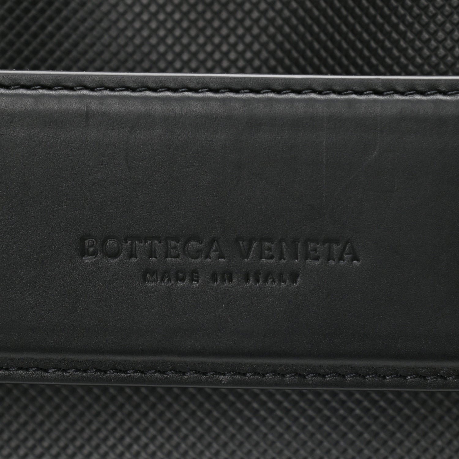 Bottega Veneta Textured Calfskin Messenger Crossbody Bag Black 6 of 10