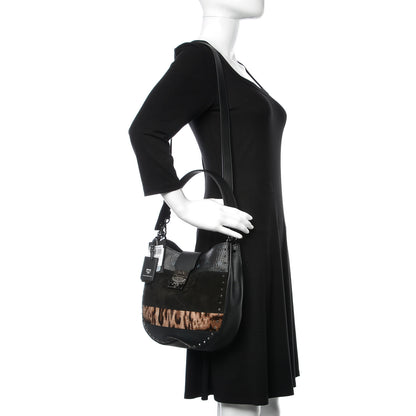 MCM Visetos Mixed Media Medium Patricia Hobo Black 2 of 10