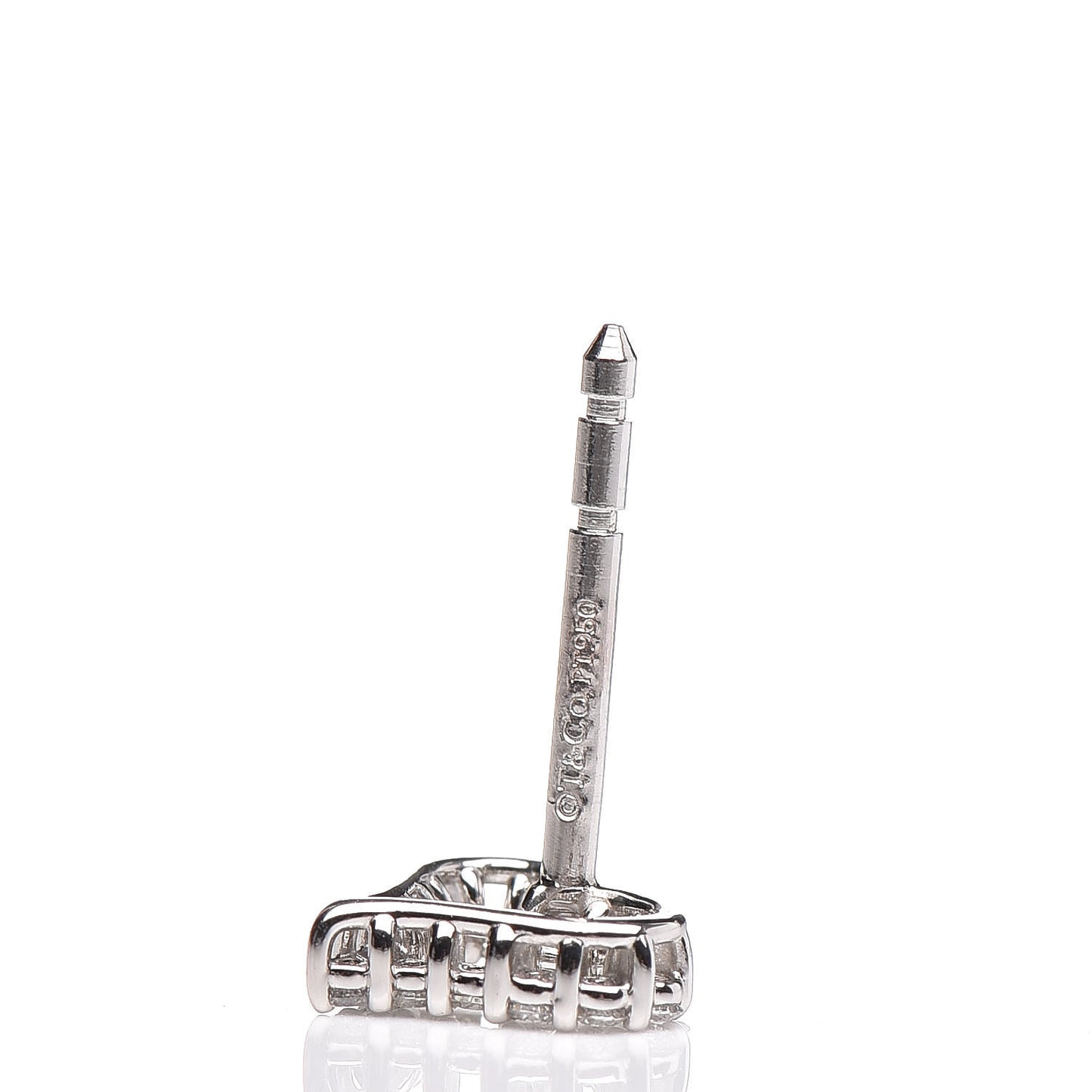 Platinum Diamond Extra Mini Heart Earrings