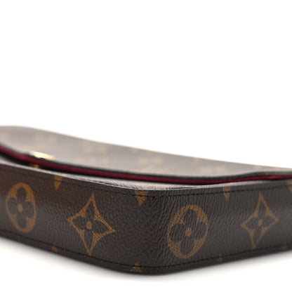 Louis Vuitton Monogram Pochette Felicie Chain Wallet Fuchsia 10 of 13
