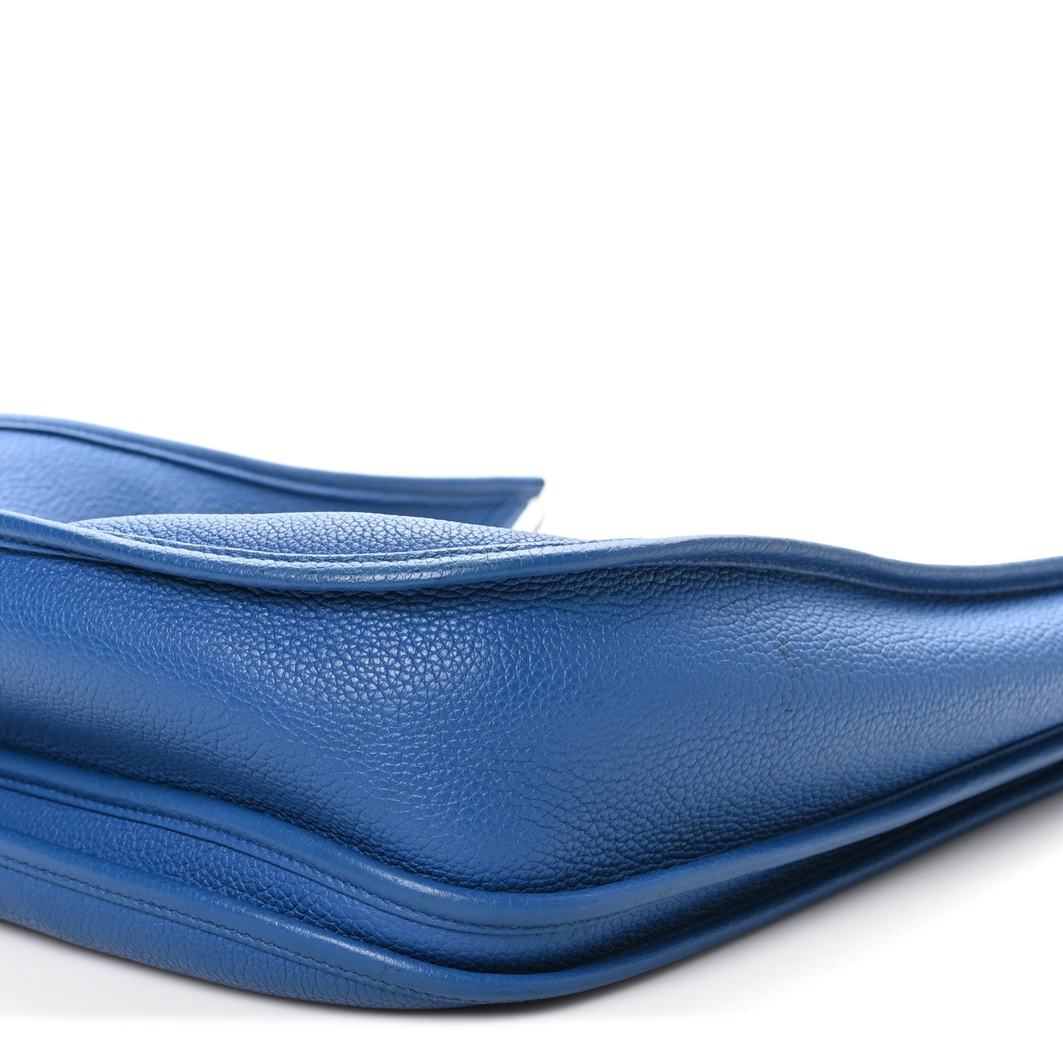 Hermes Taurillon Clemence Evelyne III GM Bleu France 10 of 11