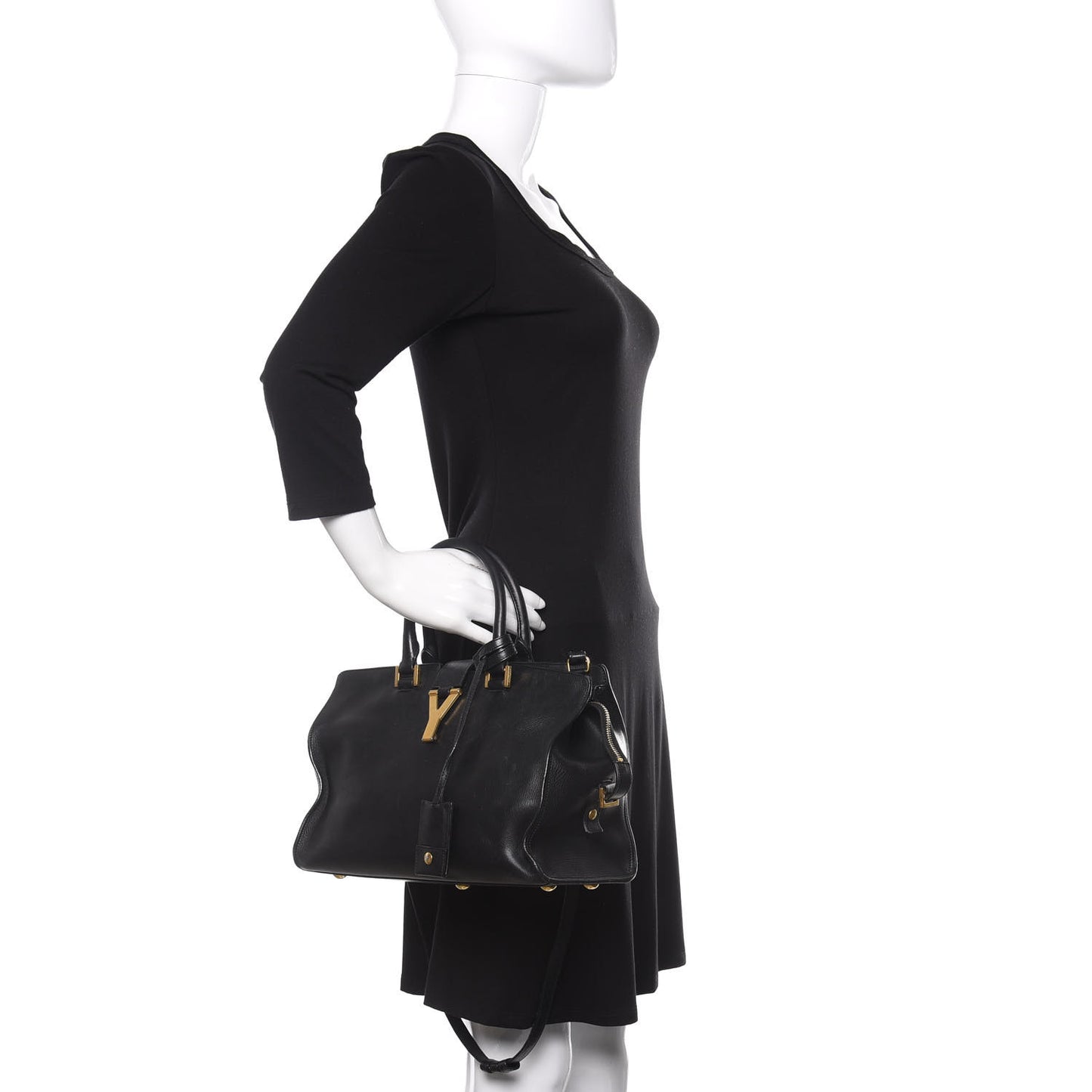 Calfskin Small Classic Y Cabas Black