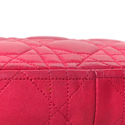 Christian Dior Lambskin Cannage Miss Dior Promenade Pouch Fuchsia 16 of 21