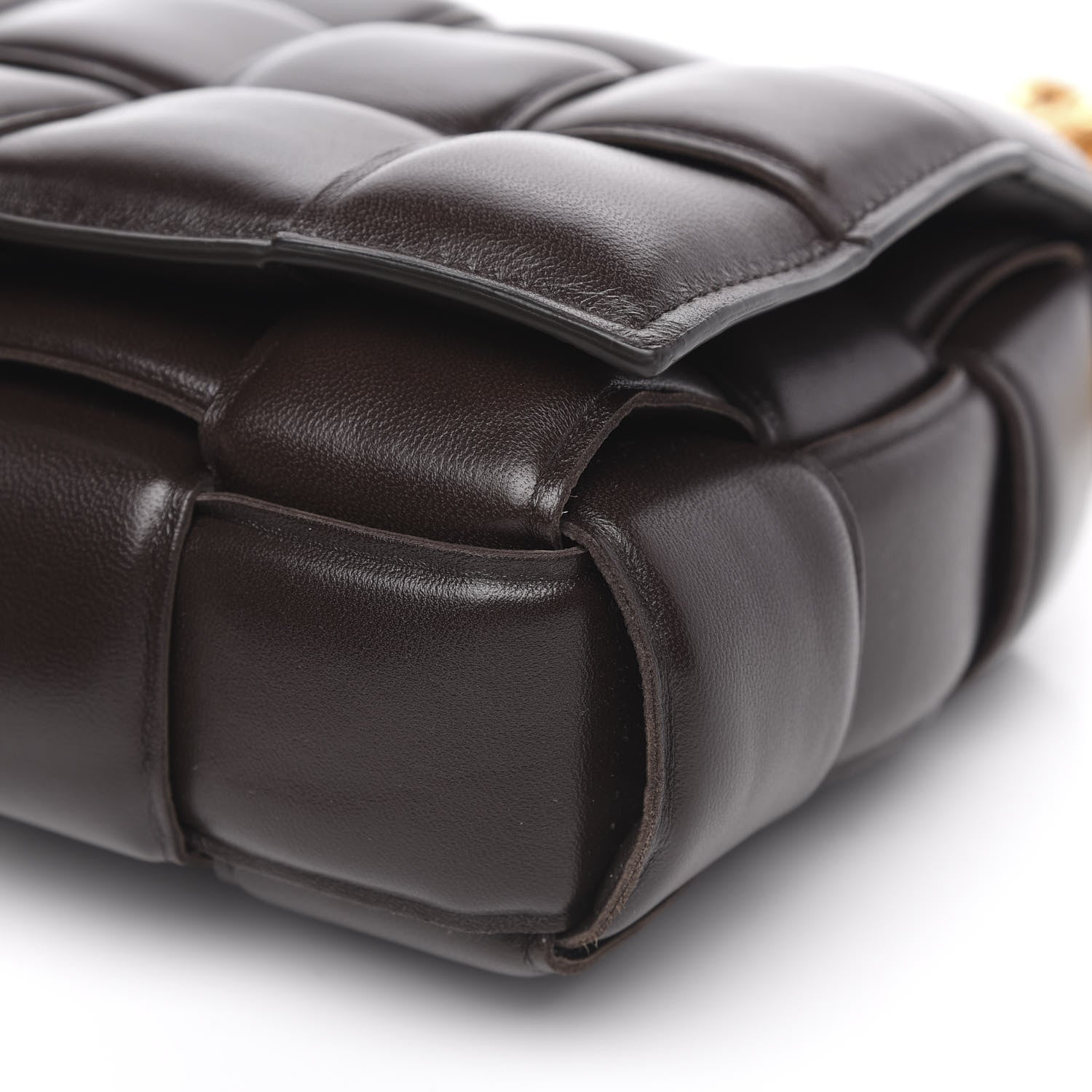 Bottega Veneta Lambskin Maxi Intreccio Padded Chain Cassette Crossbody Bag Black 8 of 8