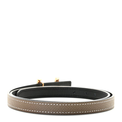 Hermes Epsom Swift 13mm Focus Belt 70 Etoupe Black 2 of 4