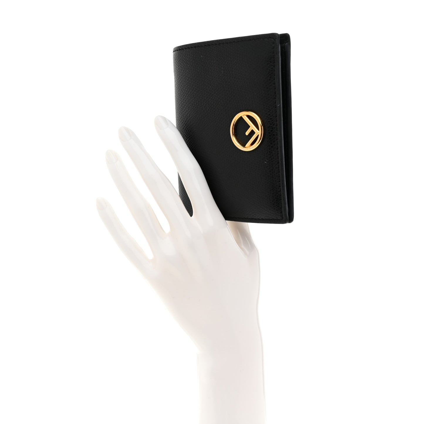 Vitello Cruise F is Fendi Compact Bi-Fold Wallet Black