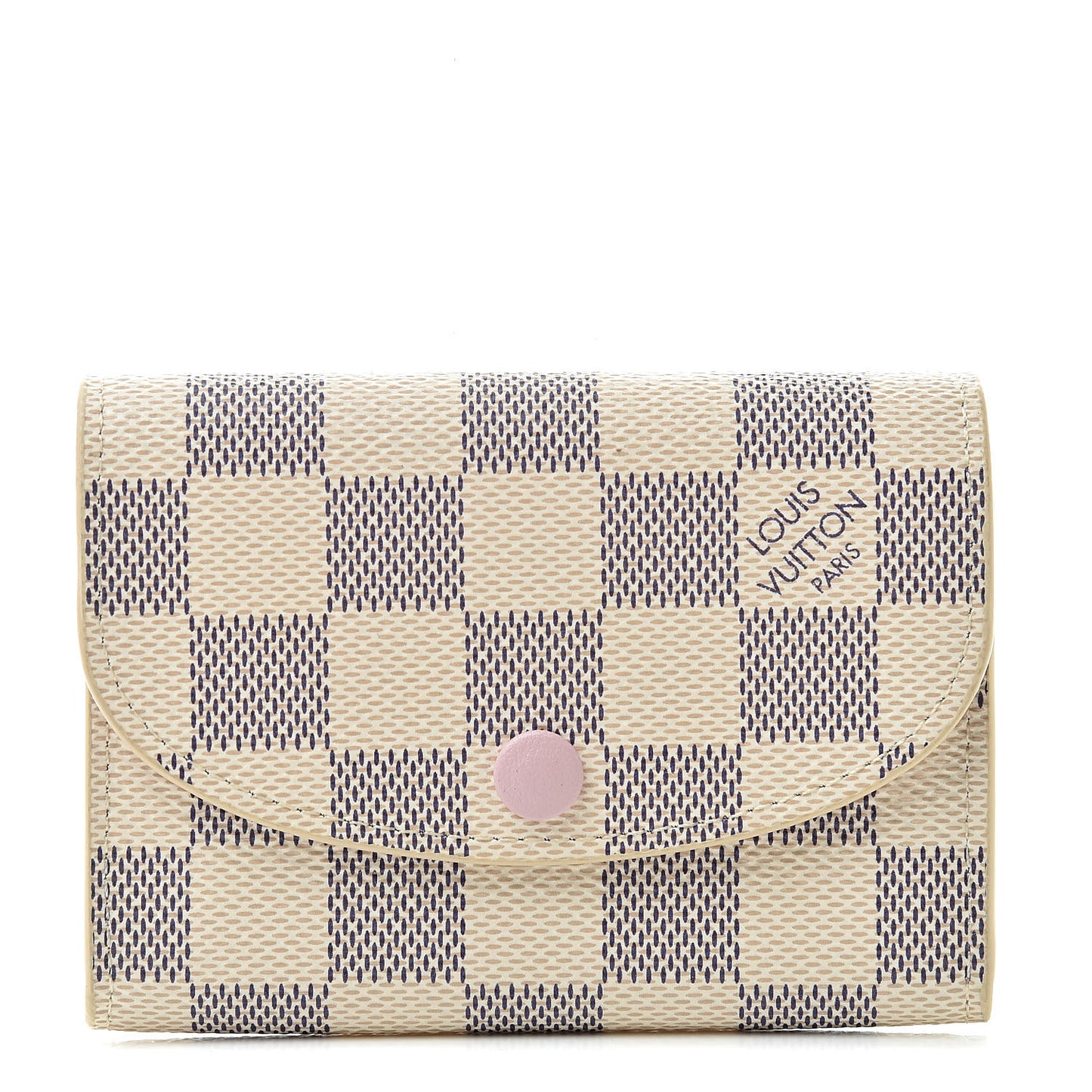Damier Azur Rosalie Coin Purse Rose Ballerine