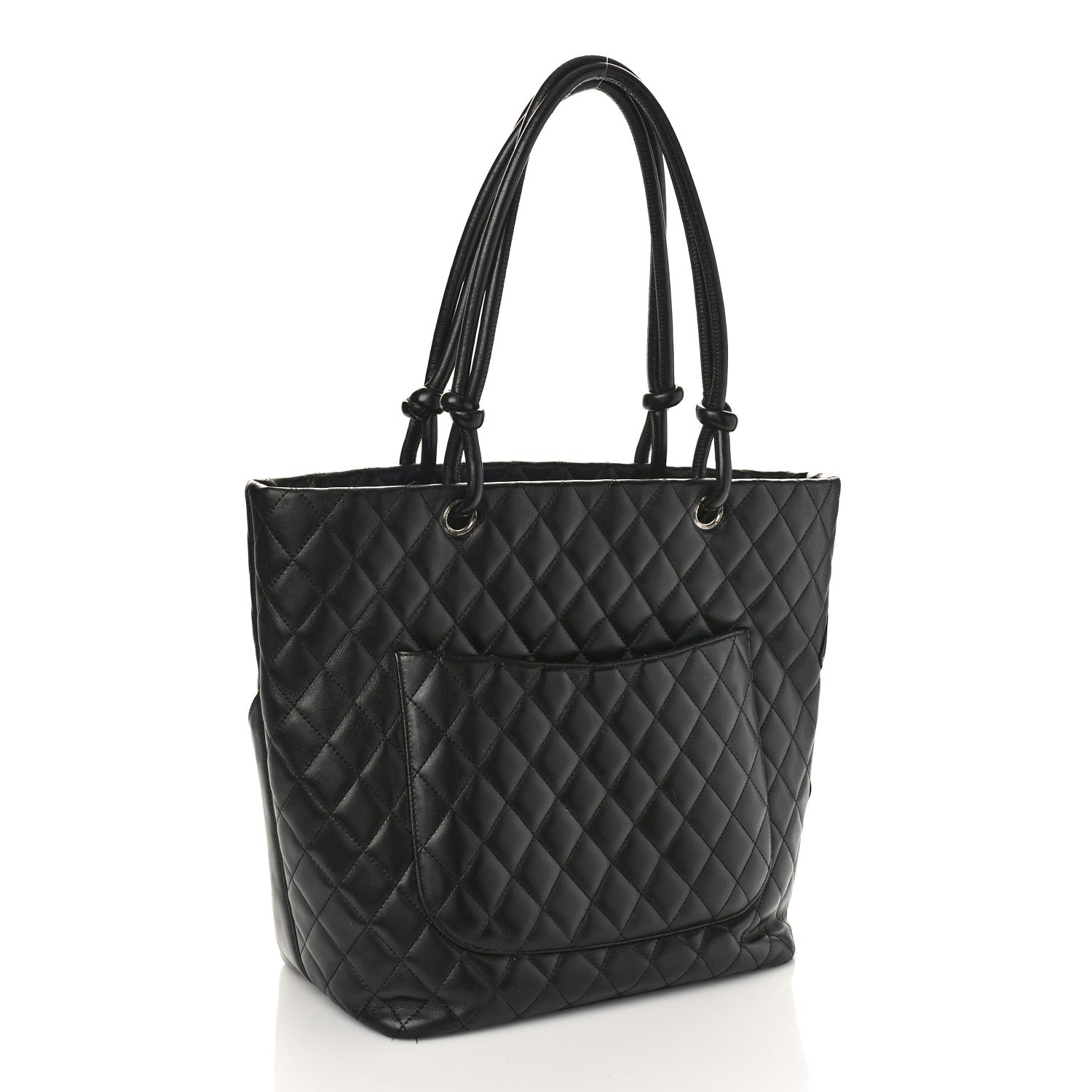 Chanel Calfskin Quilted Large Cambon Tote Black 3 of 13