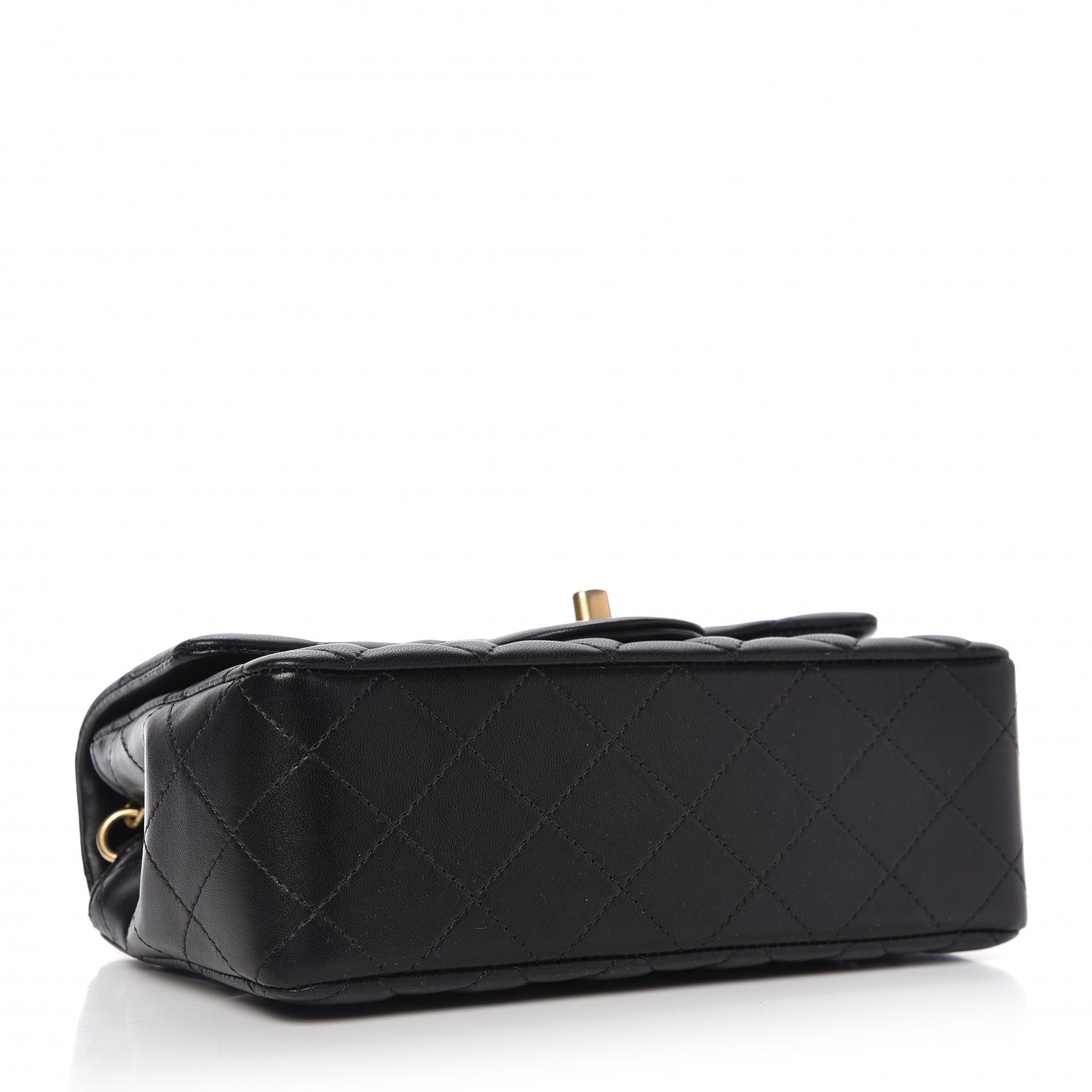 Chanel Lambskin Quilted Mini Rectangular Flap Black 4 of 9