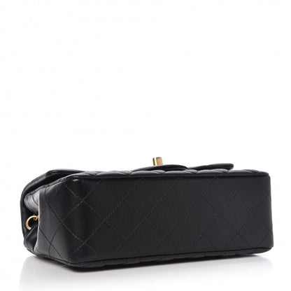 Chanel Lambskin Quilted Mini Rectangular Flap Black 4 of 9