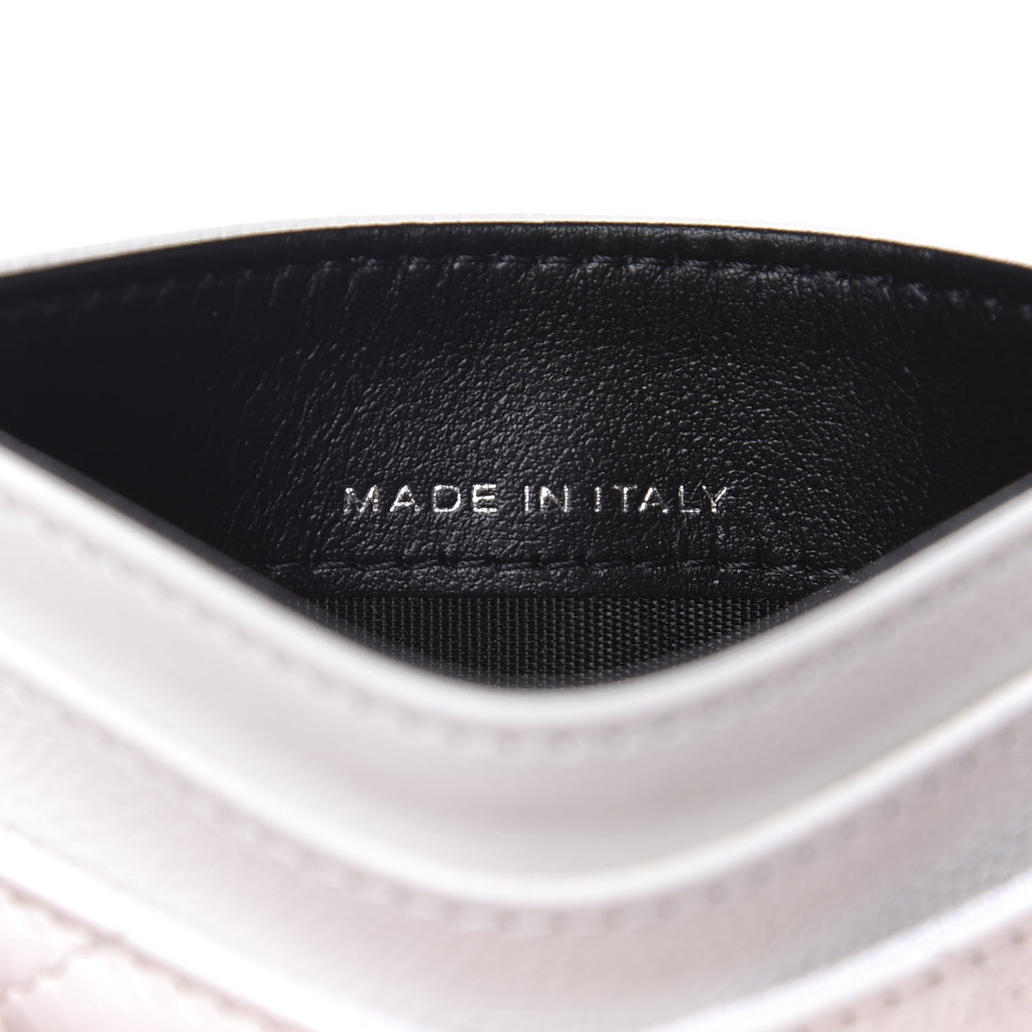 Chanel Caviar Quilted My Everything Card Holder White Black 7 of 9