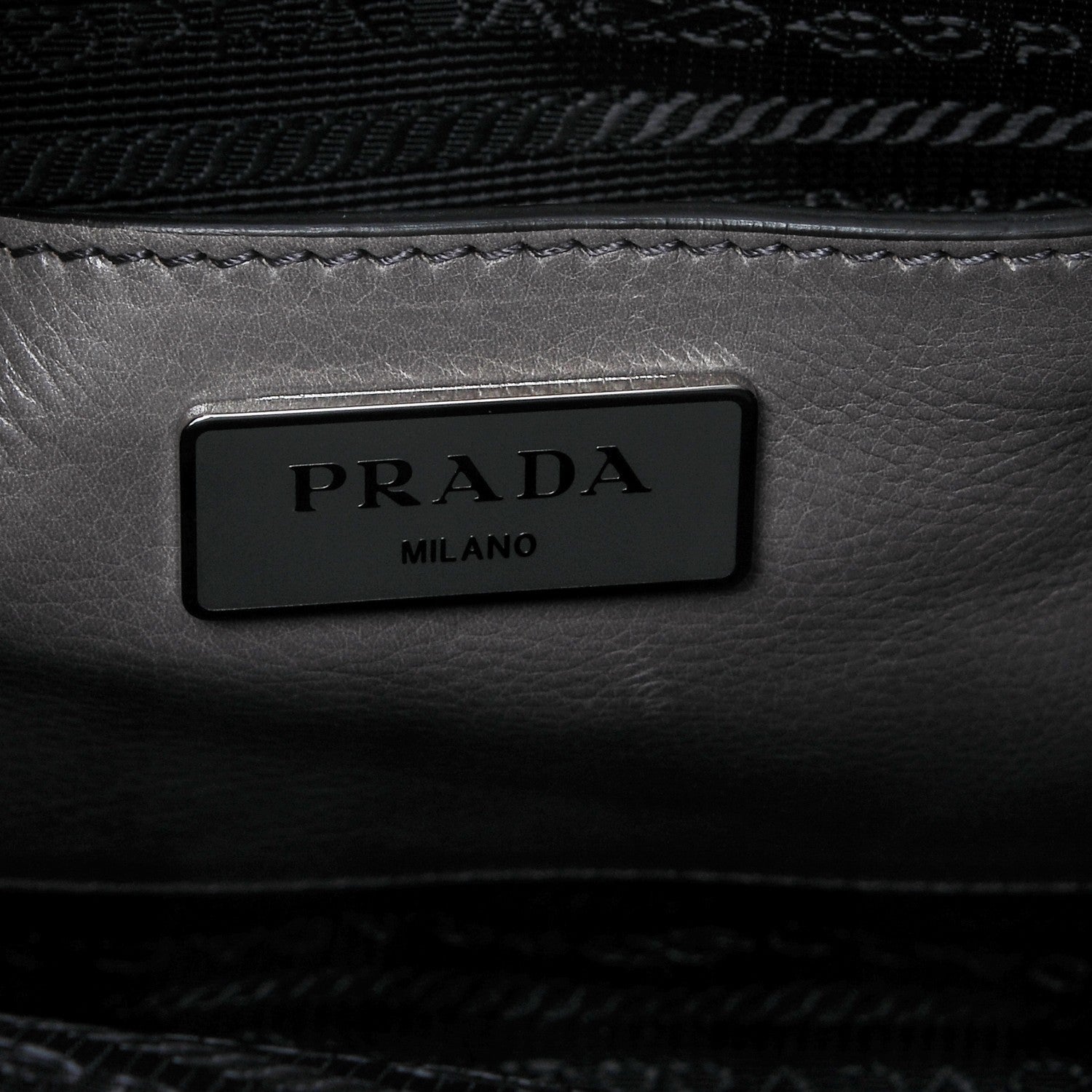 Prada Glace Calf Twin Pocket Tote Marmo 6 of 6