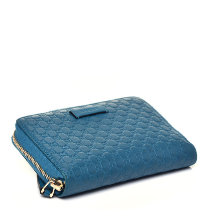 Gucci Microguccissima Zip Around Organizer Wallet Deep Cobalt 4 of 6
