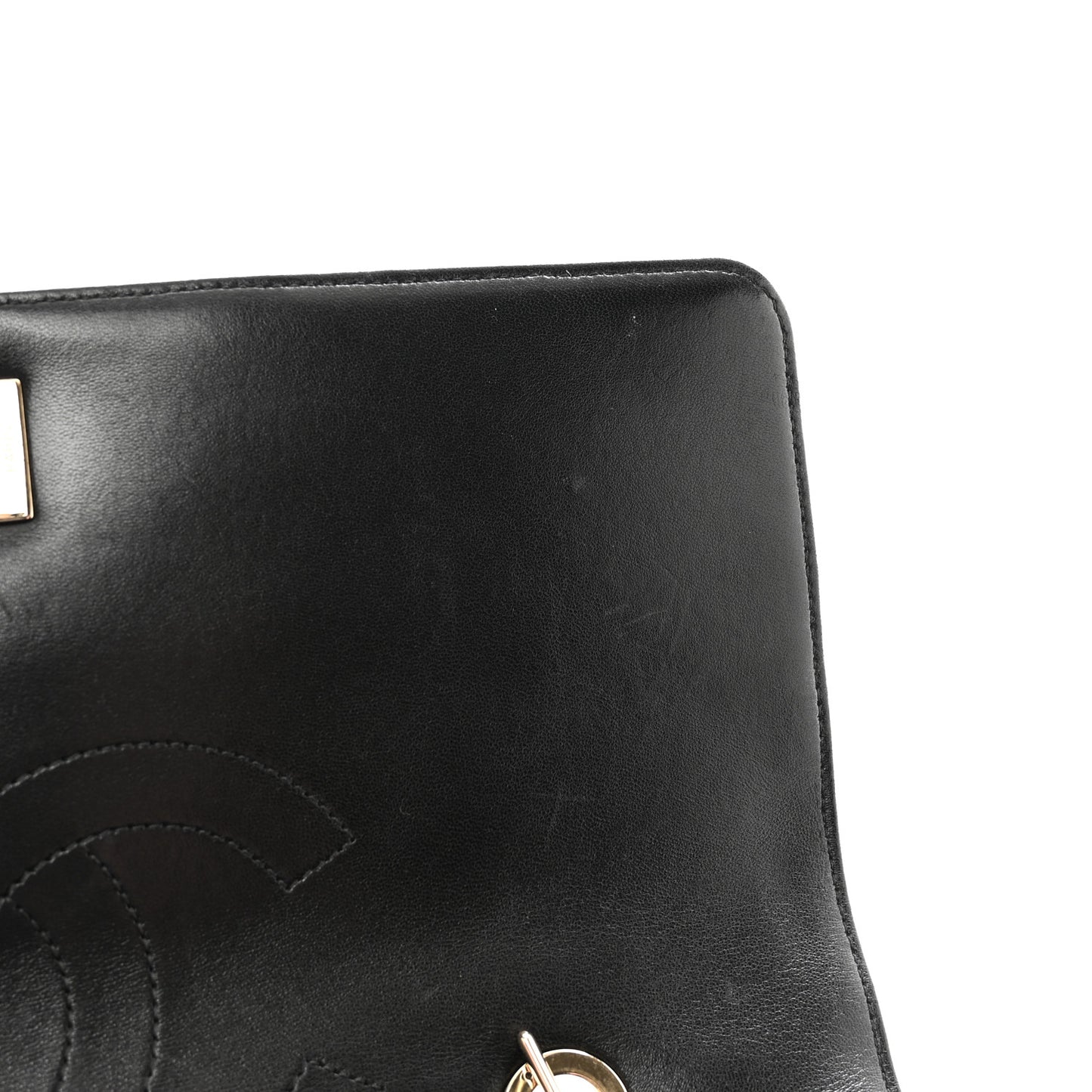 Lambskin Quilted Large Trendy CC Dual Handle Flap Bag Black