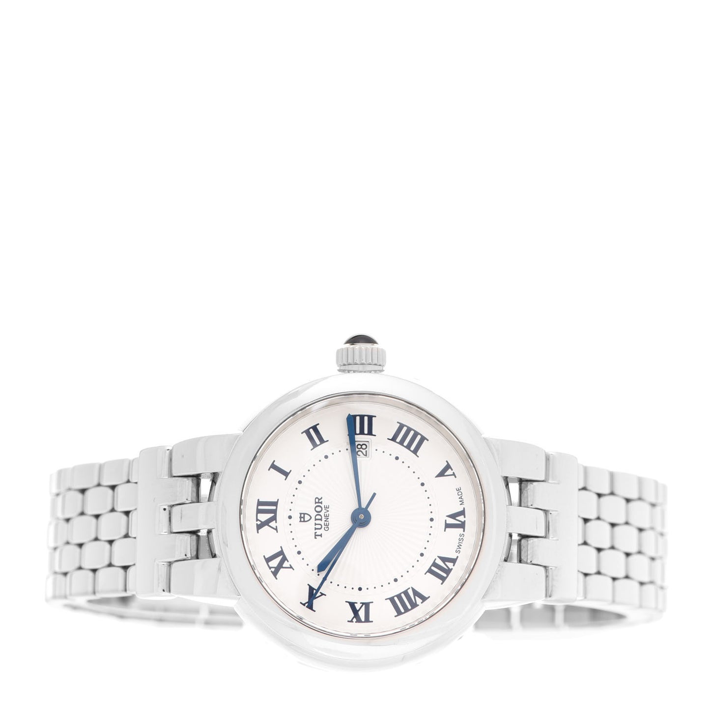 Stainless Steel 30mm Clair De Rose Automatic Watch White 35500
