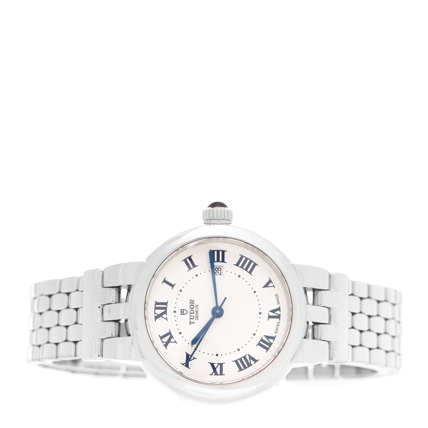 TUDOR Stainless Steel 30mm Clair De Rose Automatic Watch White 35500 2 of 5