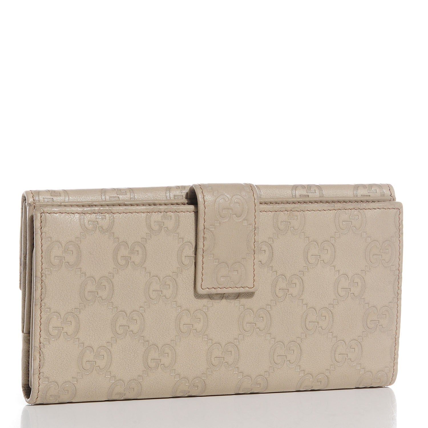 Gucci Guccissima Princy Continental Wallet Off White 3 of 7