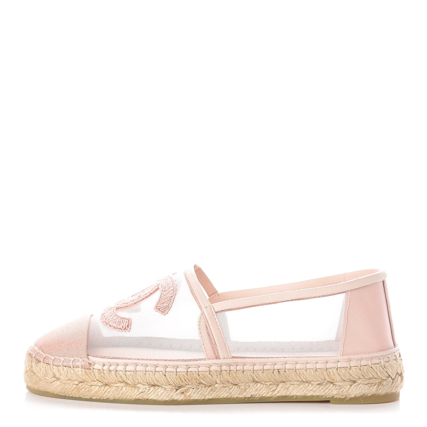 Chanel Mesh Grosgrain CC Espadrilles 36 Pink 1 of 11