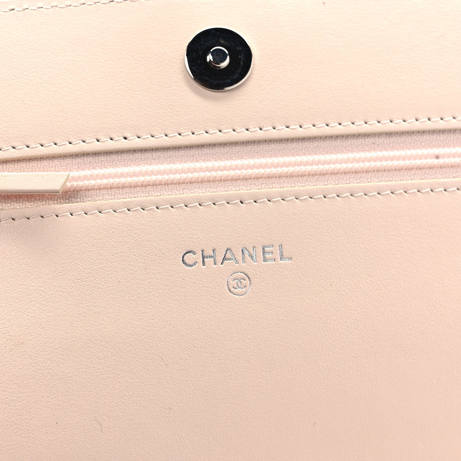 Chanel Caviar Quilted Vintage Mademoiselle Wallet On Chain WOC Beige 6 of 9