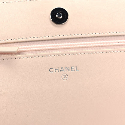 Chanel Caviar Quilted Vintage Mademoiselle Wallet On Chain WOC Beige 6 of 9