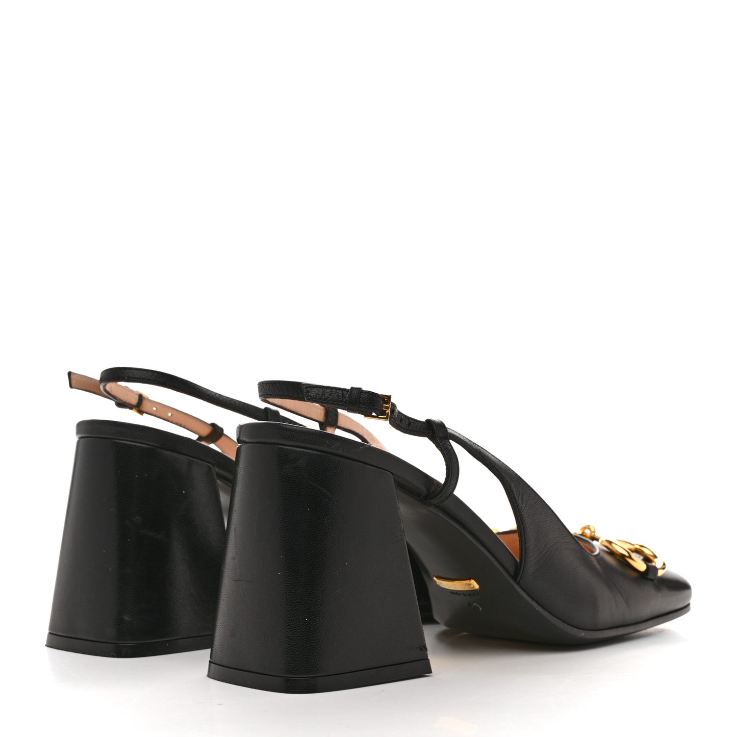 Malaga Kid Horsebit 75mm Slingback Pumps 40 Black