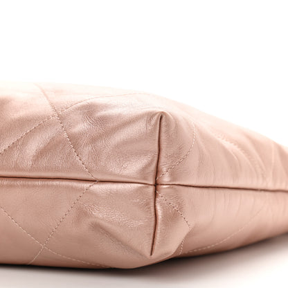 Chanel Metallic Calfskin Quilted Chanel 22 Pink 12 of 12
