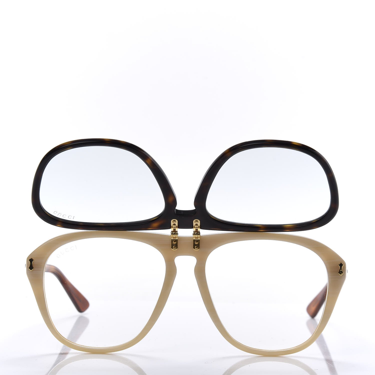 Gucci Acetate Flip Up Sunglasses GG0087S Tortoise 3 of 9