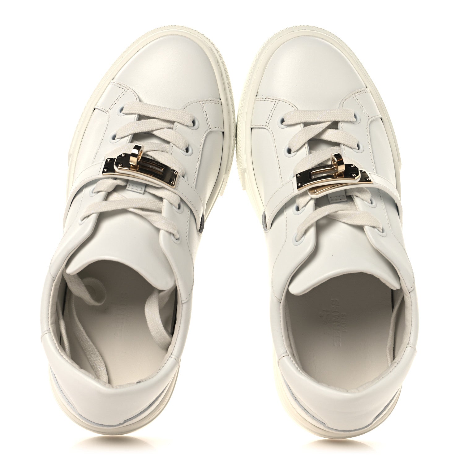 Hermes Calfskin Day Sneakers 36.5 White 2 of 10