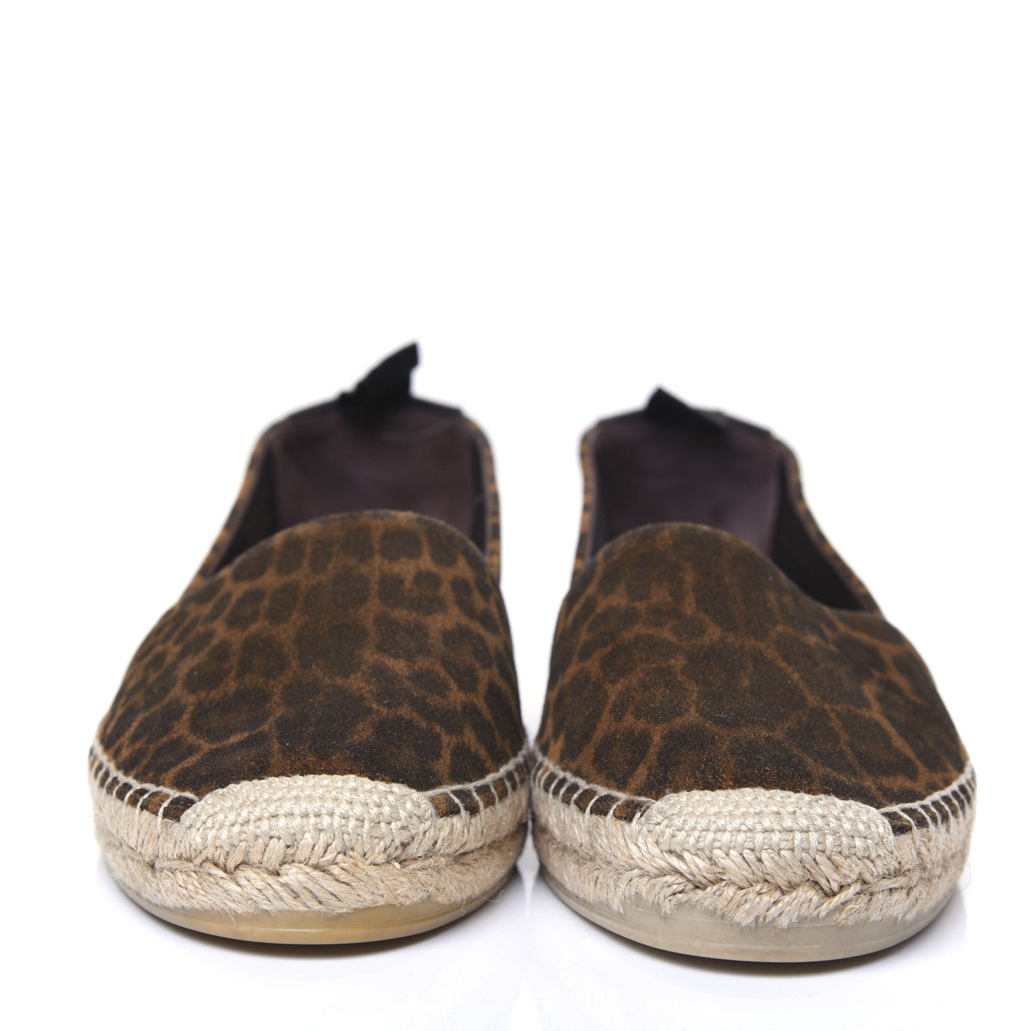 Saint Laurent Suede Leopard Print Espadrilles 39.5 2 of 9