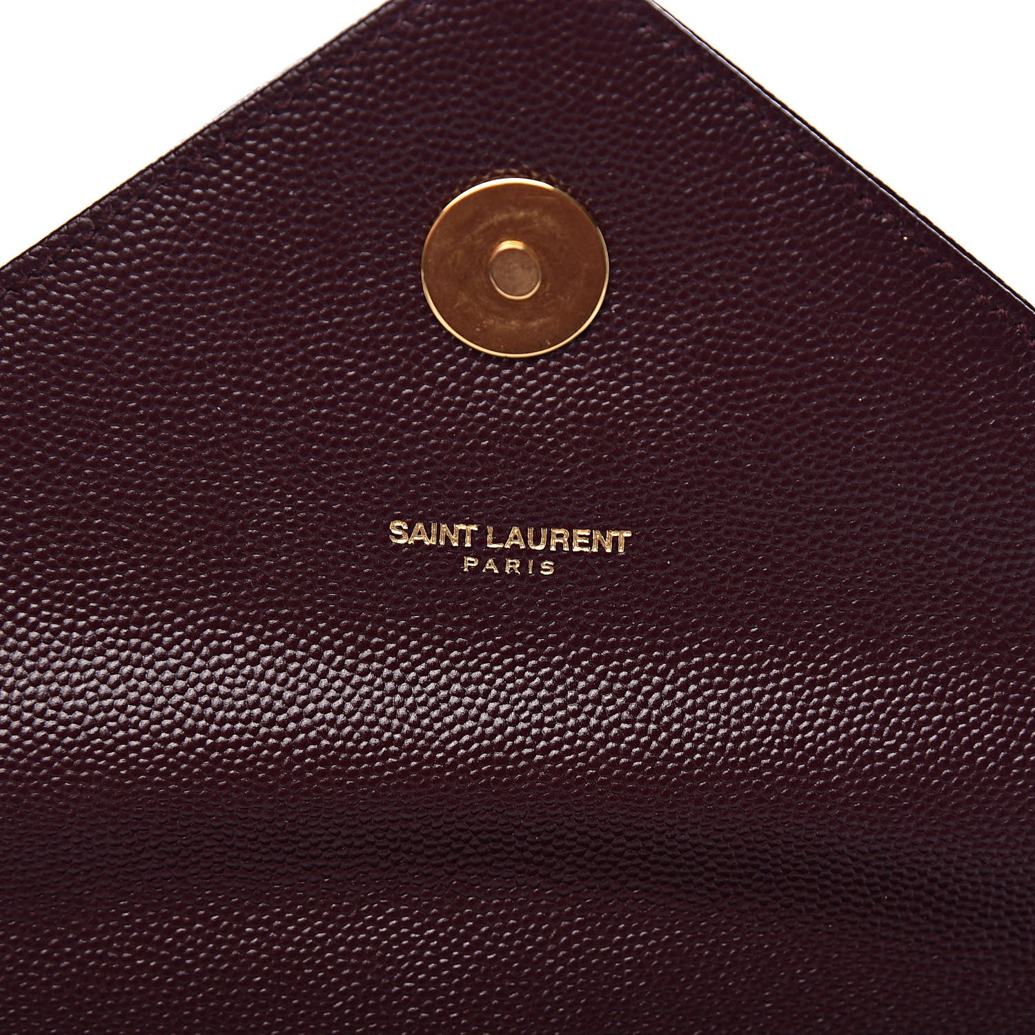 Saint Laurent Grain De Poudre Matelasse Chevron Large Monogram Satchel Rouge Legion 6 of 13
