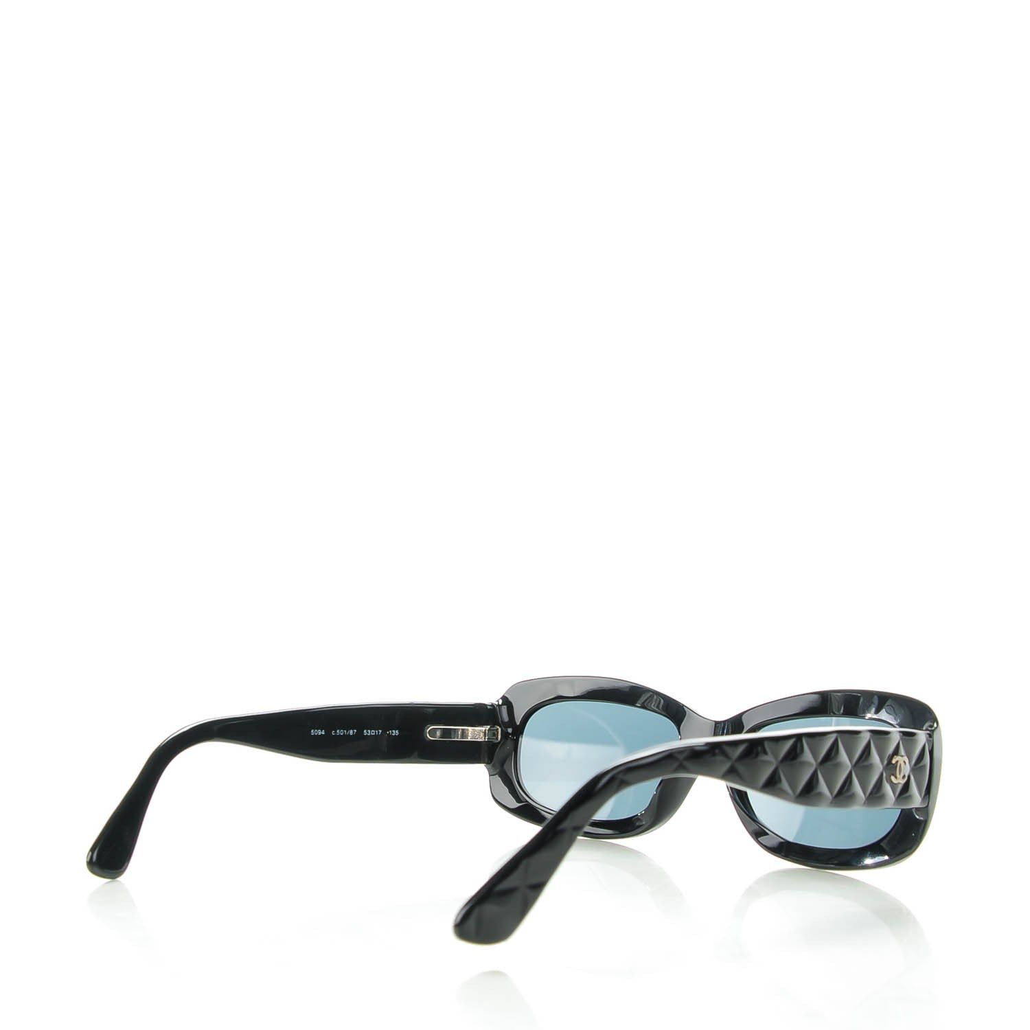 Chanel Quilted Sunglasses 5094 Black 2 of 6