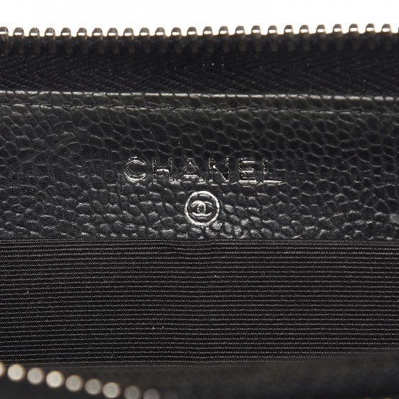 Caviar Outdoor Ligne Zip Around Wallet Black