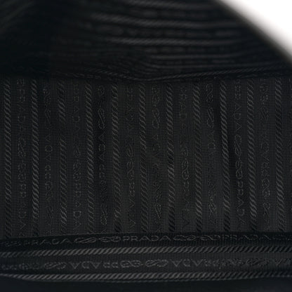 Prada Vitello Daino Soft Hobo Messenger Bag Black 5 of 13