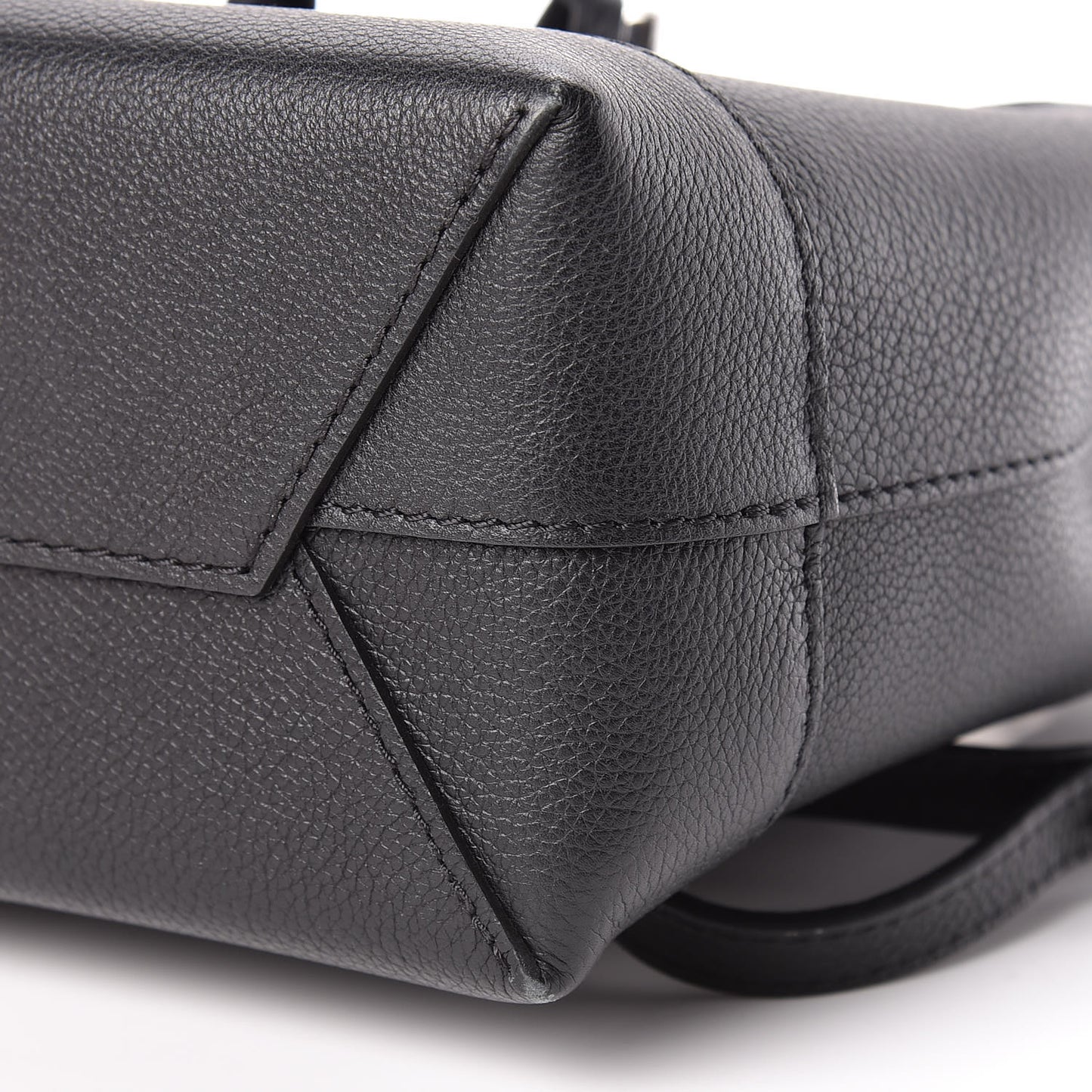 Calfskin Lockme Mini Backpack Black