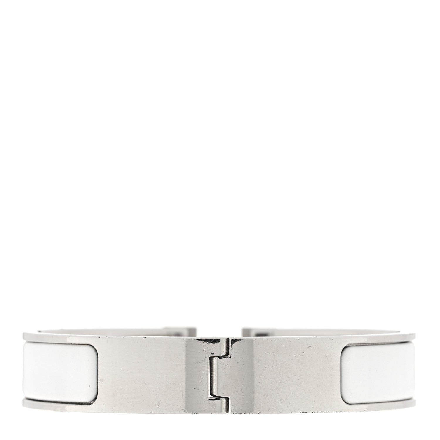 Hermes Enamel Narrow Clic Clac H Bracelet PM White 2 of 3