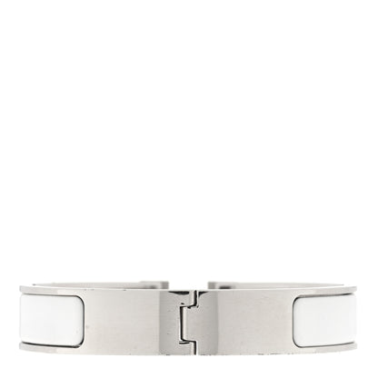 Hermes Enamel Narrow Clic Clac H Bracelet PM White 2 of 3