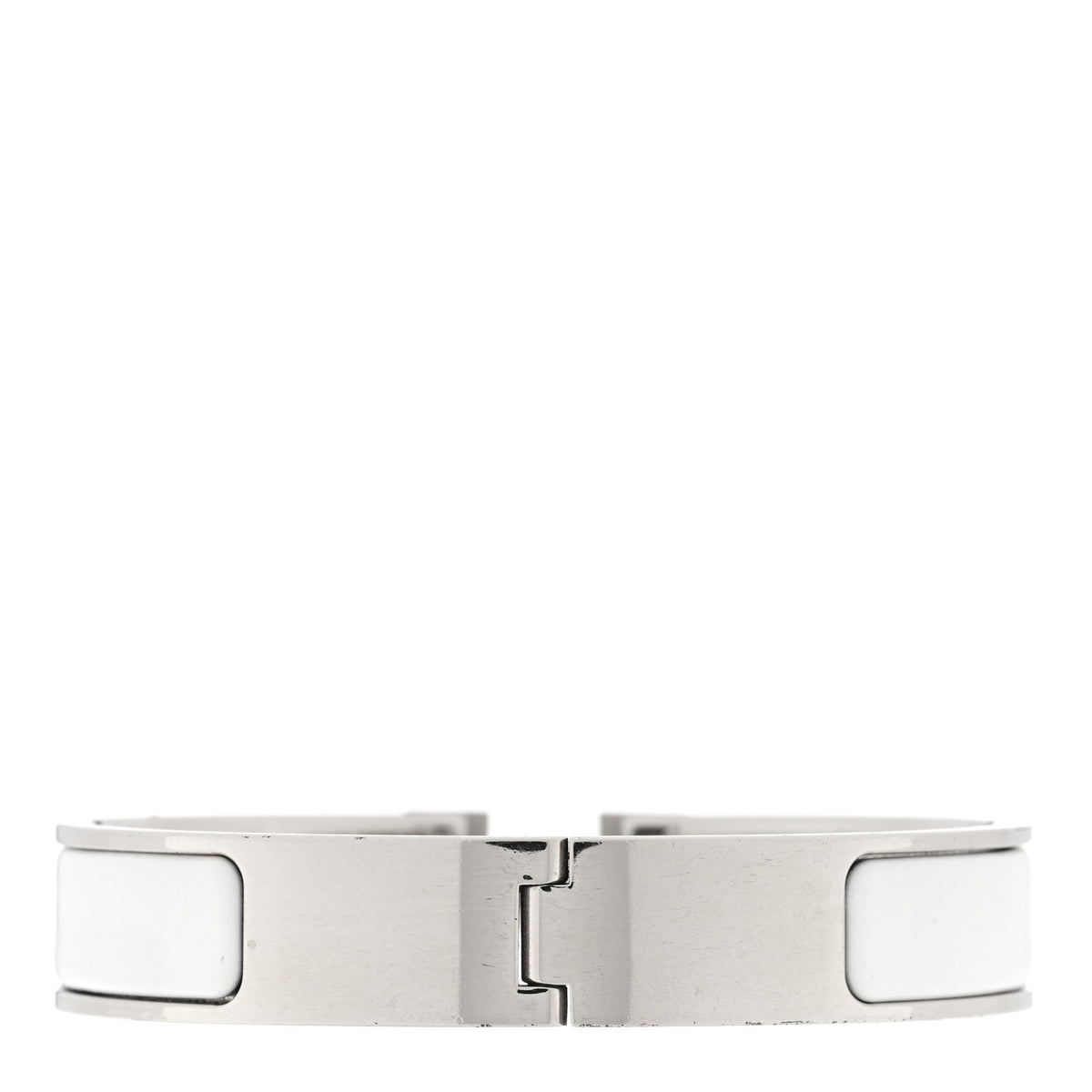 Hermes Enamel Narrow Clic Clac H Bracelet PM White 2 of 3