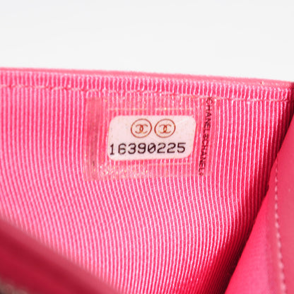Chanel Lambskin Quilted Large Zip Pocket Wallet Pink 8 of 8