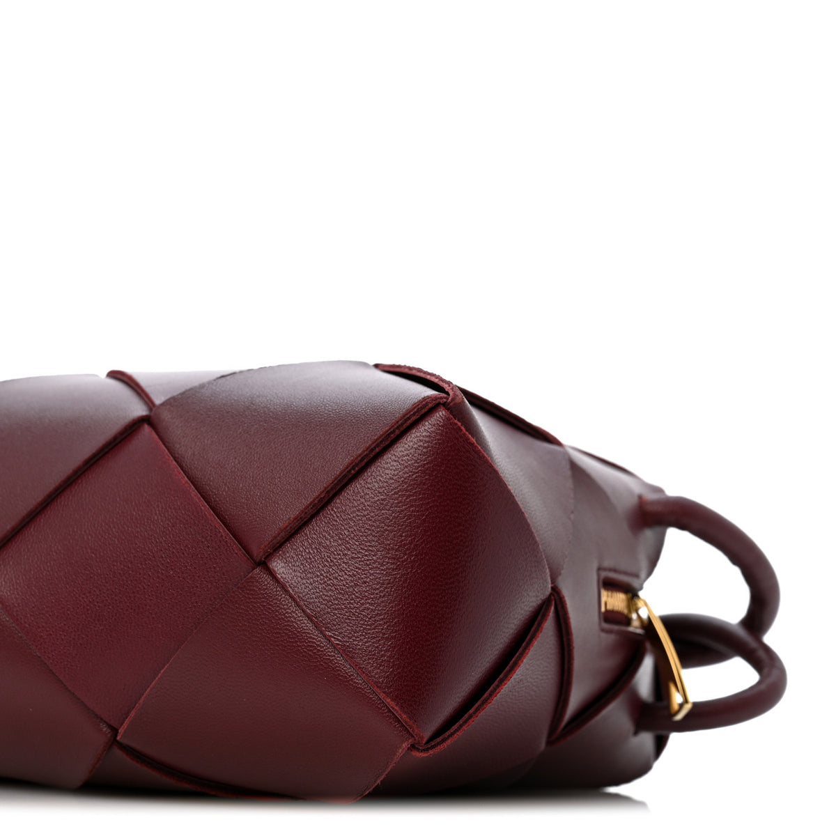 Bottega Veneta Lambskin Maxi Intrecciato Small Cassette Camera Bag Barolo 9 of 13