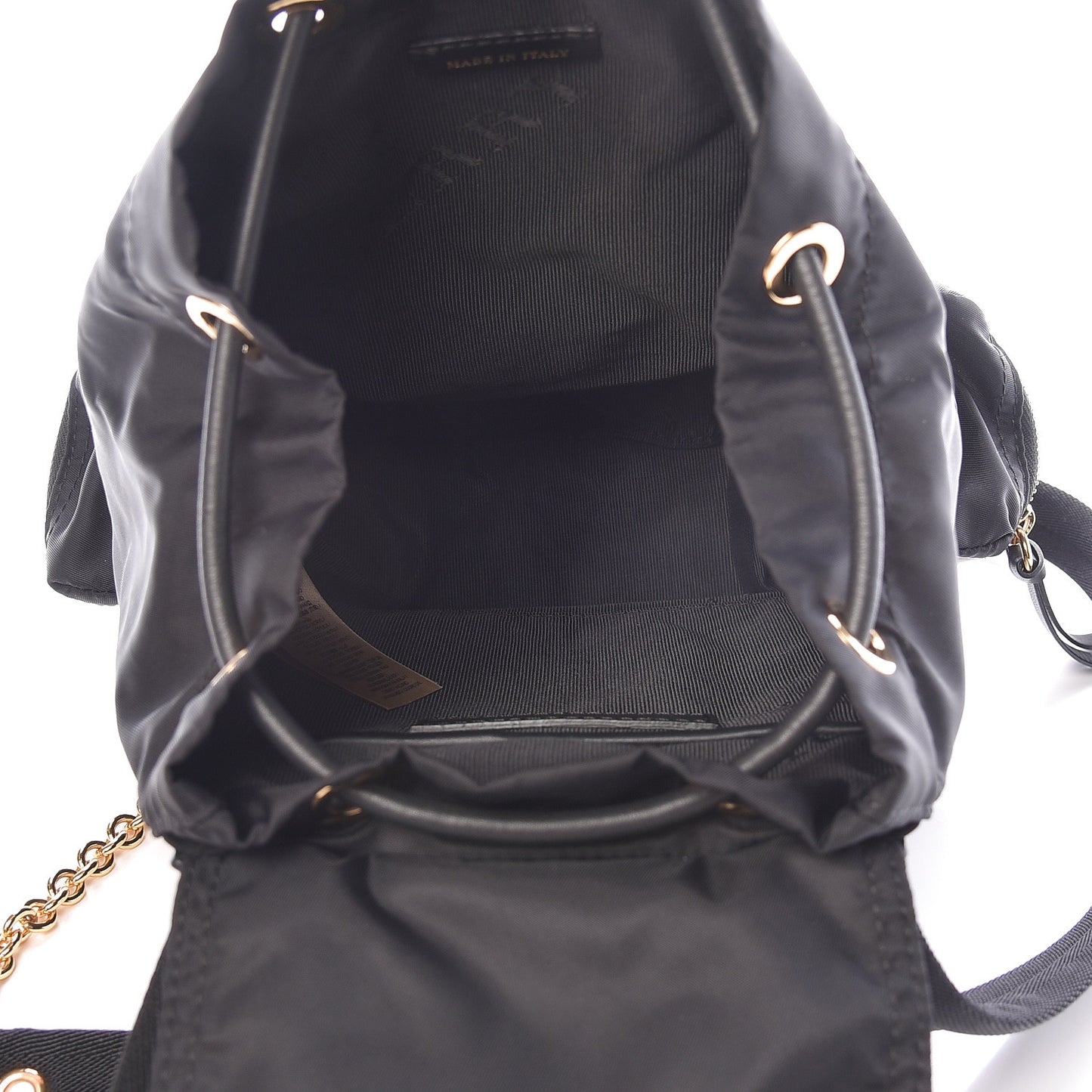 Nylon Small Rucksack Backpack Black