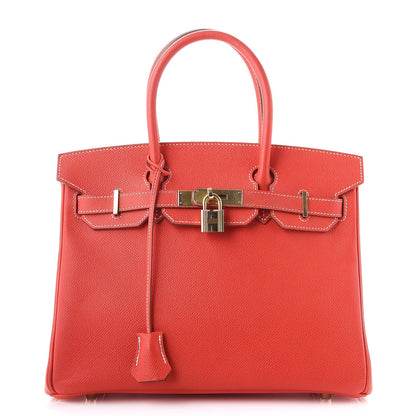 Hermes Epsom Candy Birkin 30 Rose Jaipur Gold 1 of 14