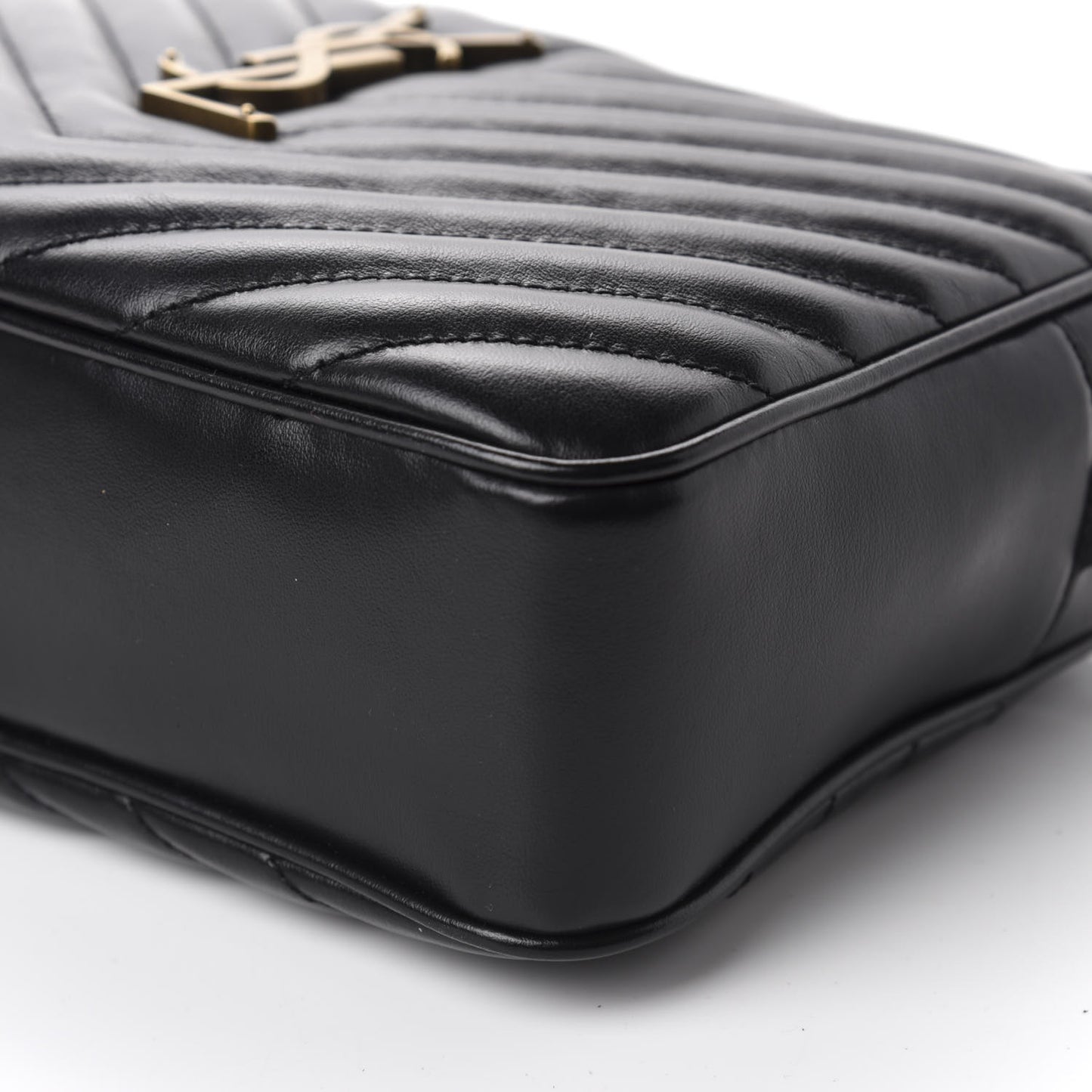 Calfskin Matelasse Monogram Lou Camera Bag Black