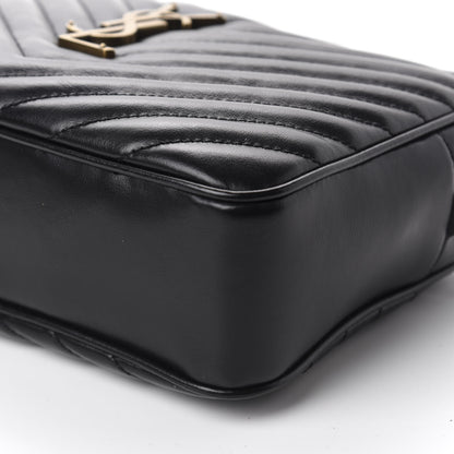Saint Laurent Calfskin Matelasse Monogram Lou Camera Bag Black 7 of 10