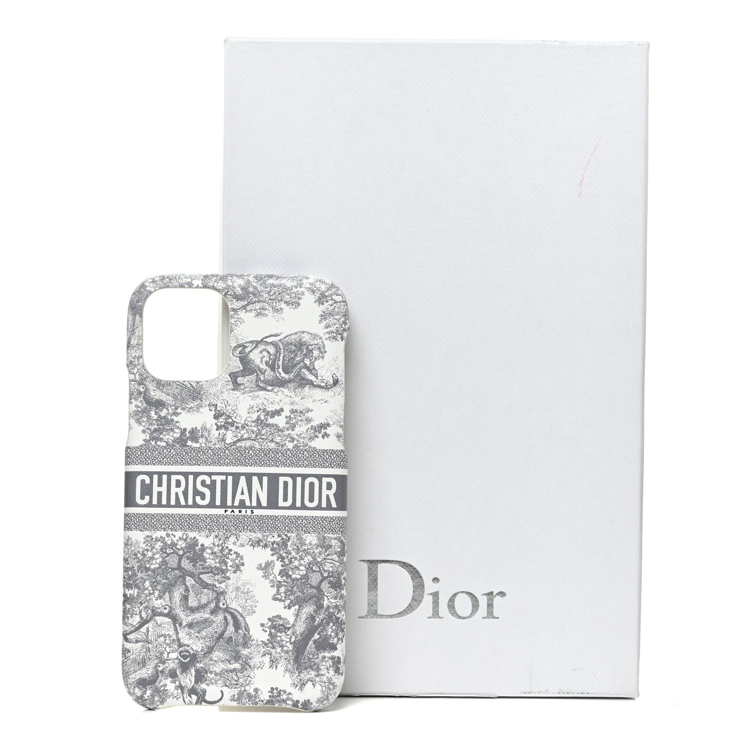 Christian Dior Calfskin Toile De Jouy iPhone 12 Pro Case Grey 9 of 9