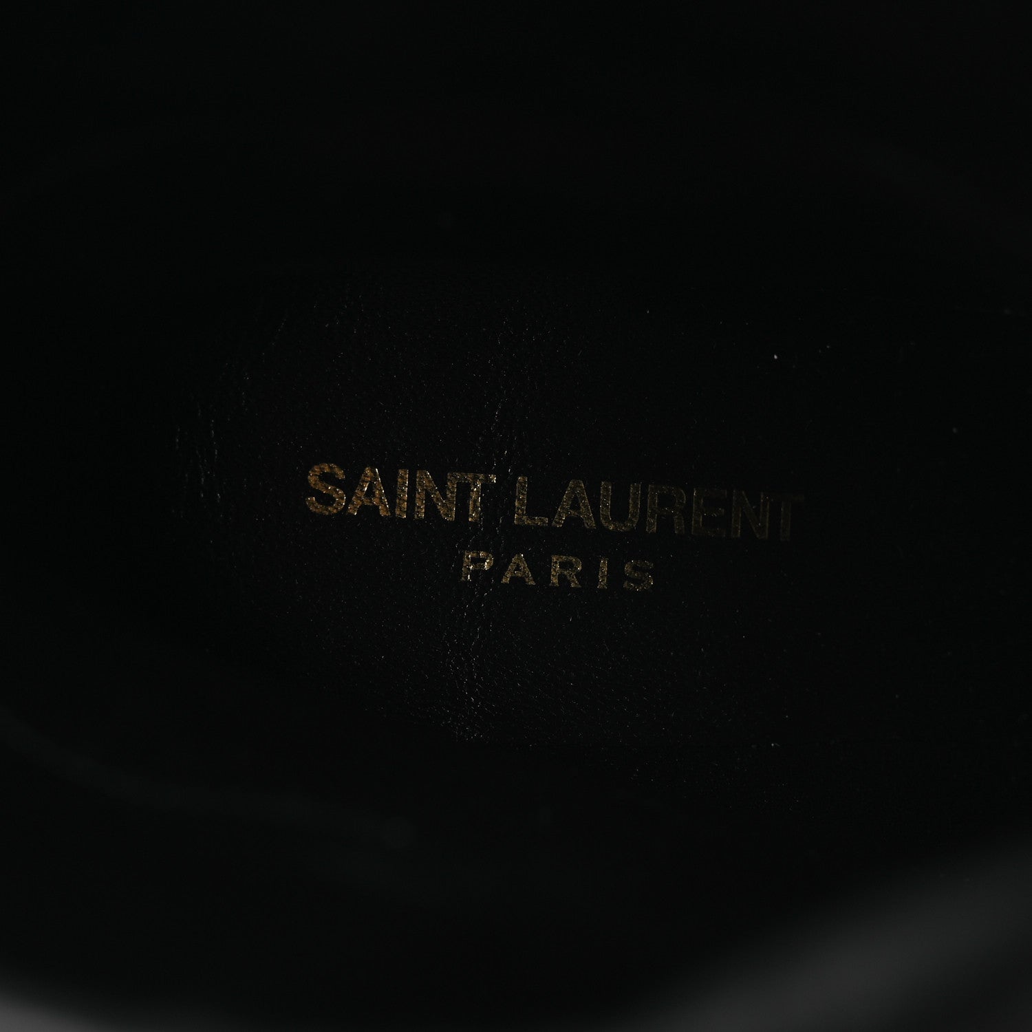 Saint Laurent Lambskin Liz 85 Wedge Booties 37.5 Black 9 of 11