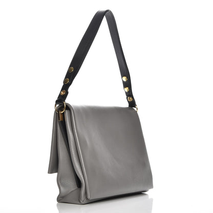 Celine Calfskin Blade Flap Gray 3 of 12
