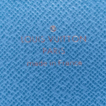 Louis Vuitton Epi Tribal Mask Chain Wallet Blue White 6 of 8